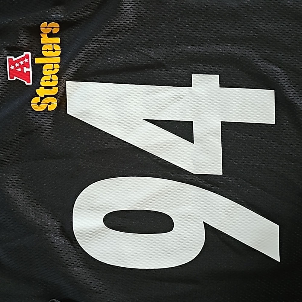 Pittsburgh Steelers Majestic #94 Lawrence Timmons AFC North Jersey Men's Medium - Picture 3 of 10